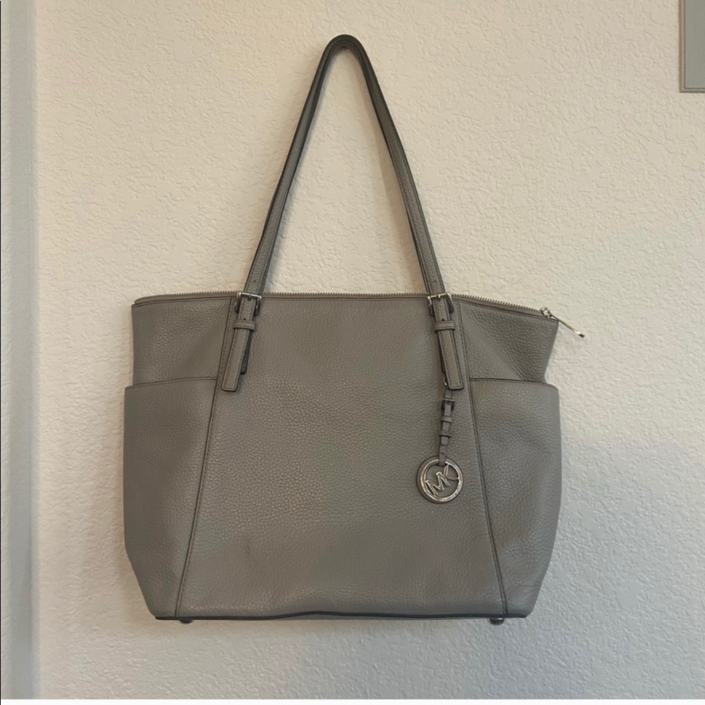 Michael Kors grey shoulder purse